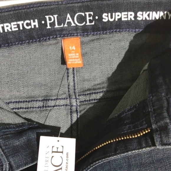 THE CHILDREN'S PLACE NWT SUPER SKINNY STRETCH JEANS SIZE 14 GIRLS - Picture 5 of 11
